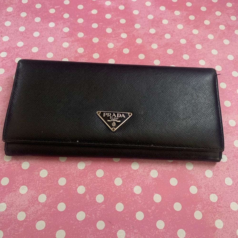 Prada black wallet